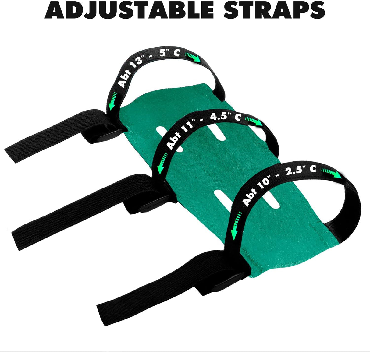 Keshes Arcguard Protector Guard Arm Gard - Avant-bras réglable Protecteur du poignet pour les accessoires de chasse à l'arc pour les jeunes et les adultes 9 "/ 23 cm - Green