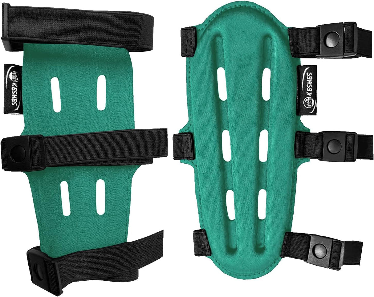 Keshes Arcguard Protector Guard Arm Gard - Avant-bras réglable Protecteur du poignet pour les accessoires de chasse à l'arc pour les jeunes et les adultes 9 "/ 23 cm - Green