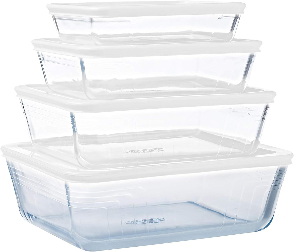 Pyrex - Cook & Freeze - Plat en verre rectangulaire avec couvercle multicolore 0,80 L / 19x14 cm