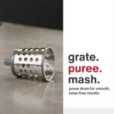 Zyliss Gourmet Drum set with puree drum in use