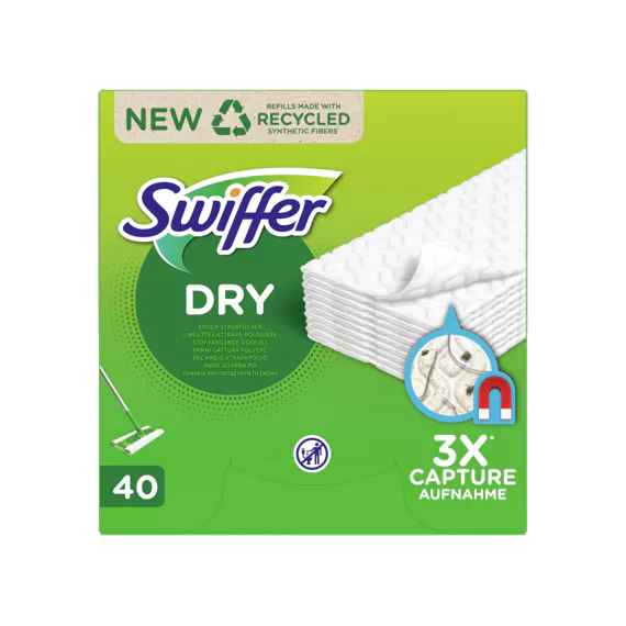 Swiffer Wipes Dry Floor Refill 40Pcs