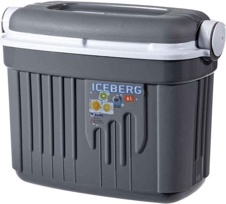 EDA Iceberg Cooler Box – Grey Insulated Cooler with Locking Handle
