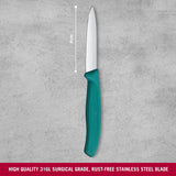 Victorinox Zwitsers klassiek schilmes 8 cm - Roestvrij staal - Groen 