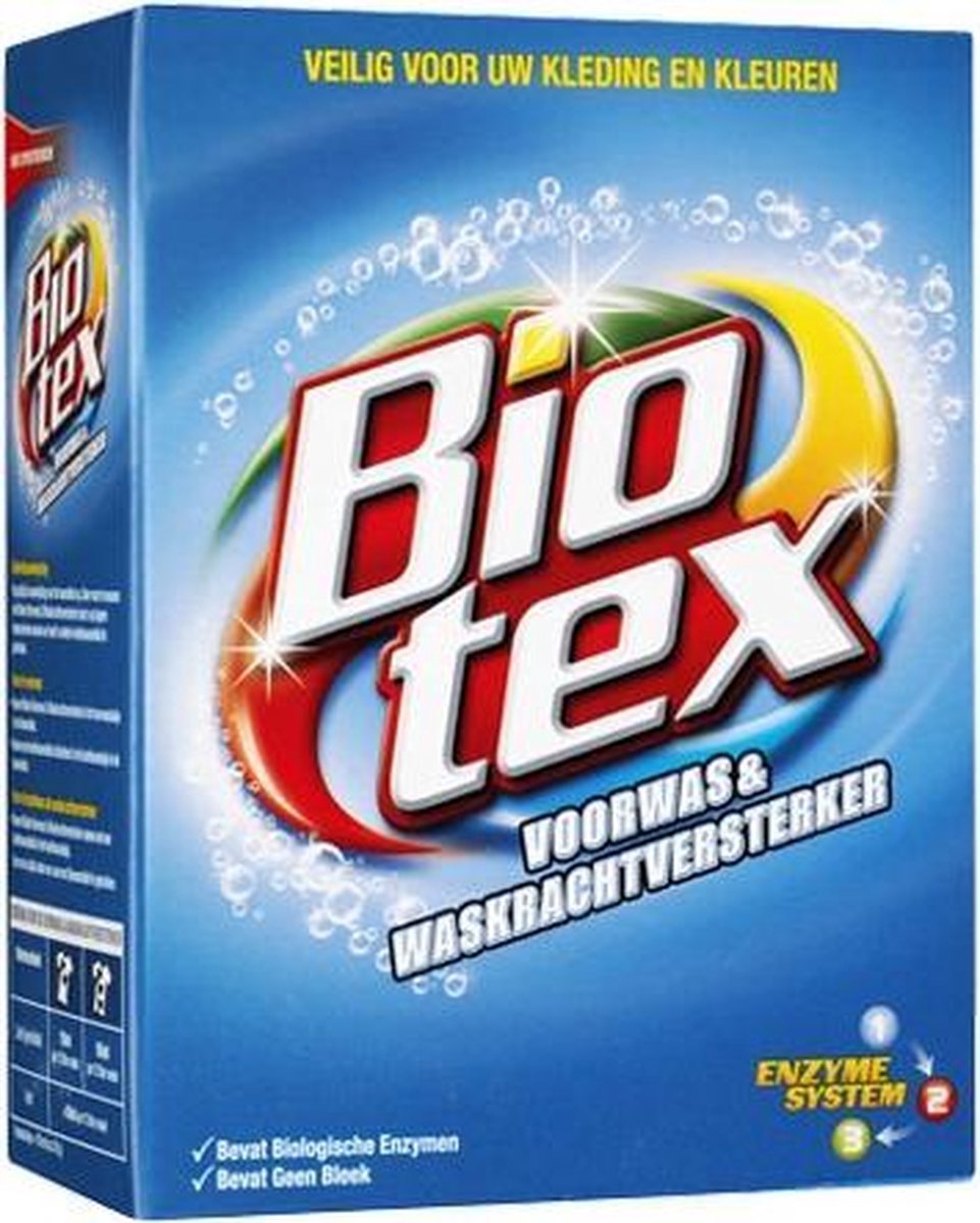 Biotex Voorwas en wasmiddelversterker Waspoeder - 4 kg