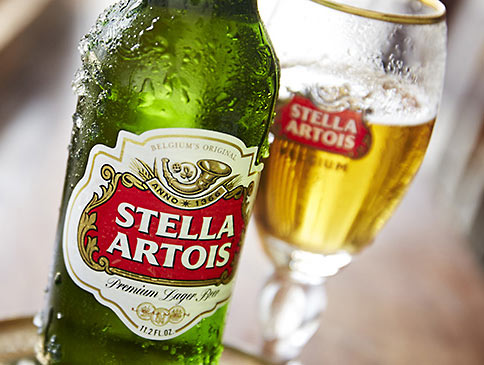 Stella Artois Glas auf Fuß 25cl