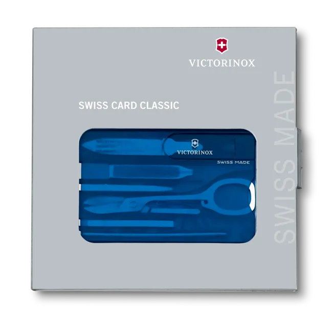 Victorinox Swiss Card Classic, Blue Transparent