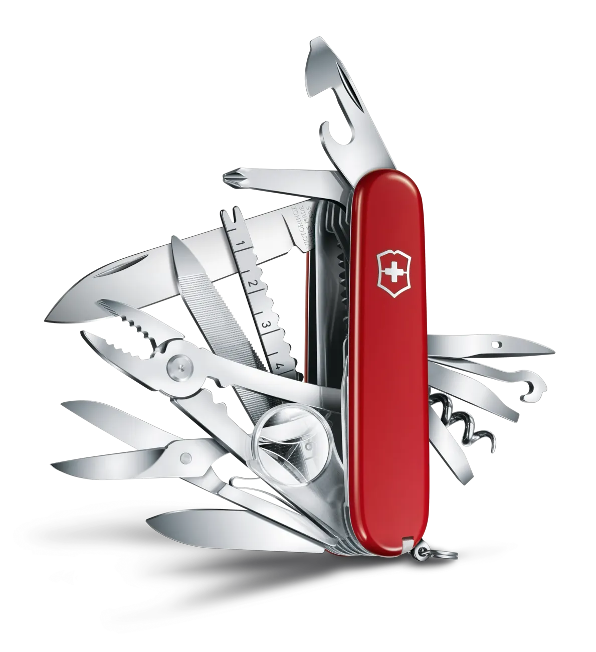 Victorinox Zwitserse kampioen, 91 mm, rood