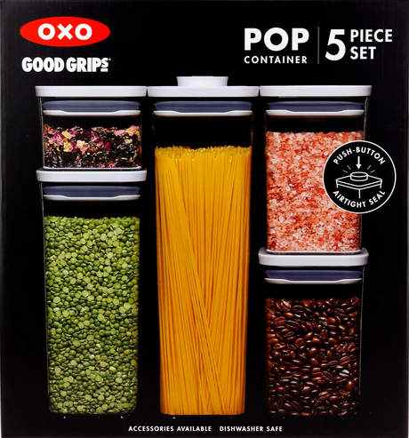 OXO Good Grips POP 2.0 Storage Jars Set – 5 Pieces