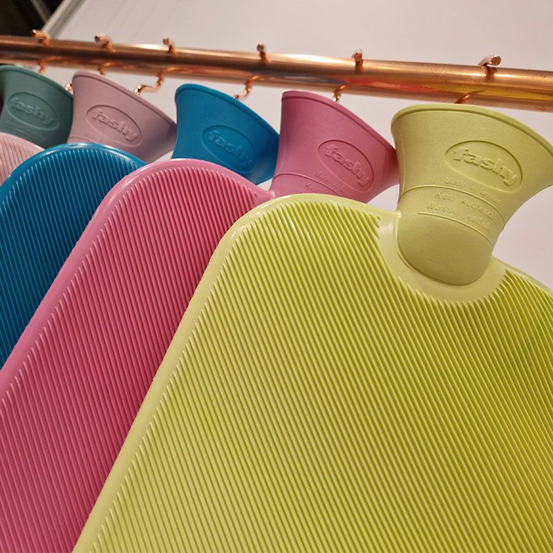 Fashy Hot Water Bottle Thermoplastic 2 L Half-Ribbed