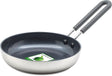 GreenPan 14cm mini stainless steel frying pan with ceramic non-stick coating