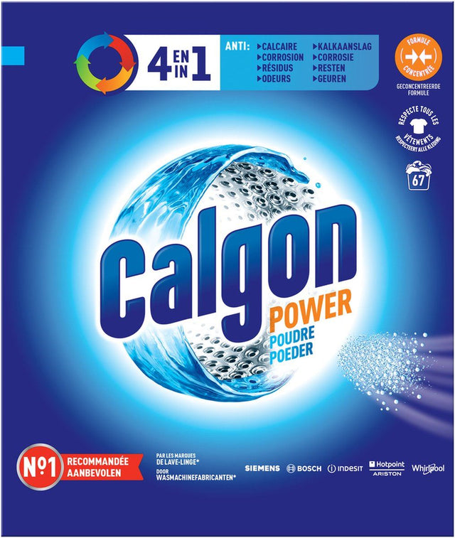 Calgon 4 in 1 washing machine cleaner and anti limescale powder 67 doses pack