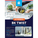 BK Twist Silver Cooking Pot Set (4-Piece) | SS & Induction