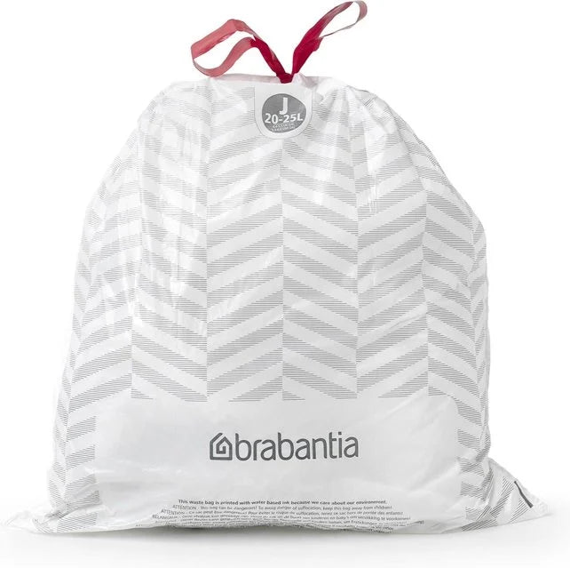 Brabantia Perfectfit Bags, Code J, 23 Litre, Dispenser Pack, 40 Bags - White