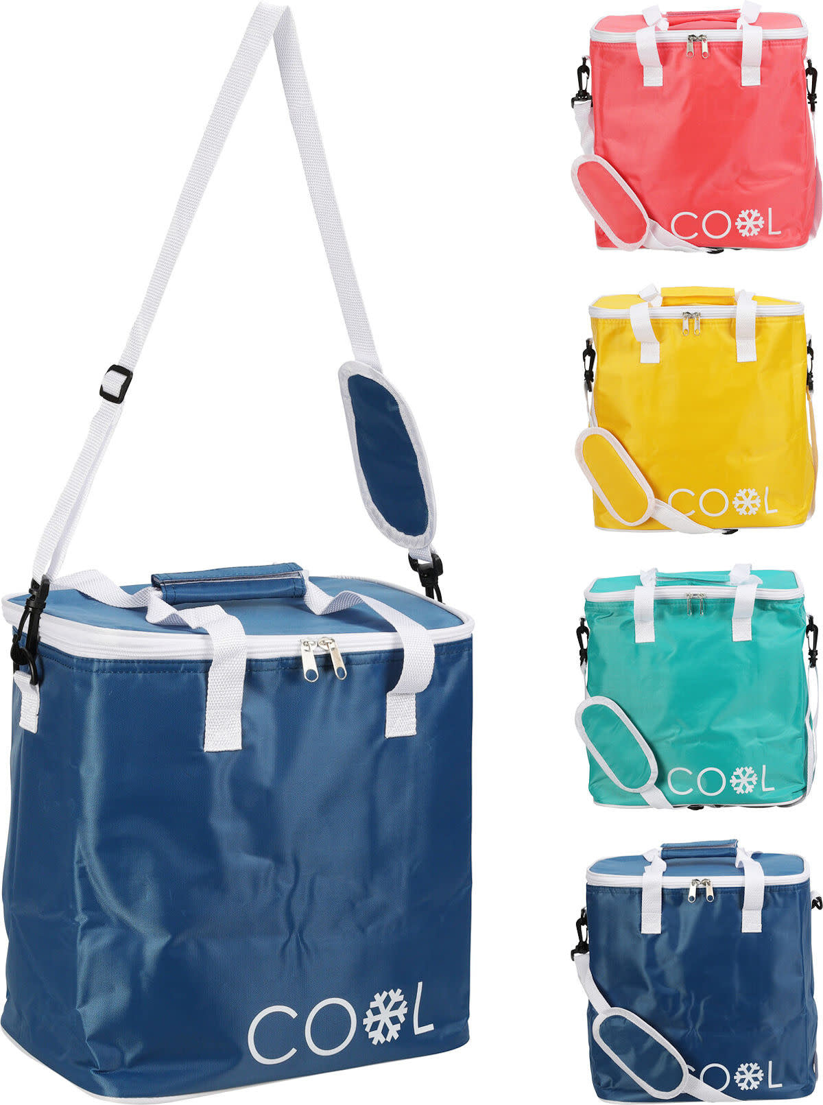 Koeltas 18 Liter - 29x31x21 cm - 4 Gemengde Kleuren