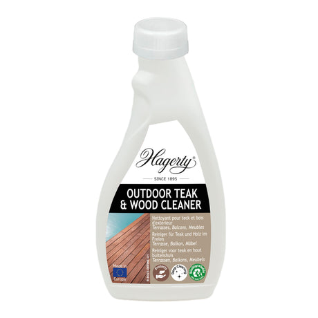 Hagerty Outdoor Teak and Wood Cleaner 500ml for garden furniture