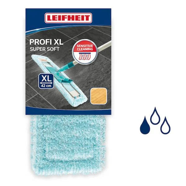 Leifheit Mop Head Profi Extra Soft for Parquet & Laminate Floors