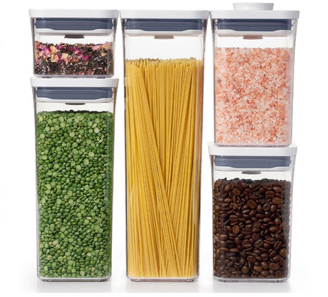 OXO Good Grips POP 2.0 5 piece airtight storage jar set