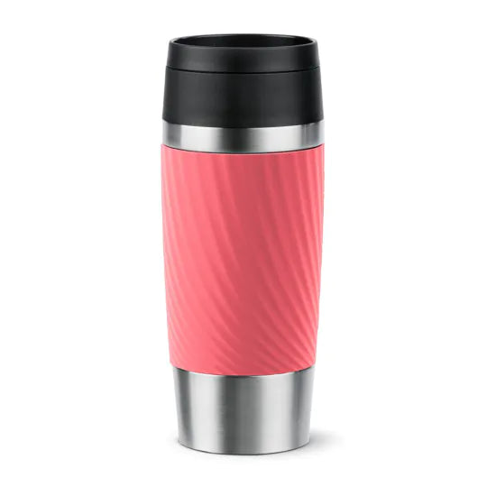 Emsa Travel Mug 0,36L – Isolierter Edelstahlbecher – Twist 
