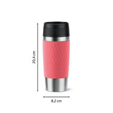 Emsa Travel Mug 0,36L – Isolierter Edelstahlbecher – Twist 