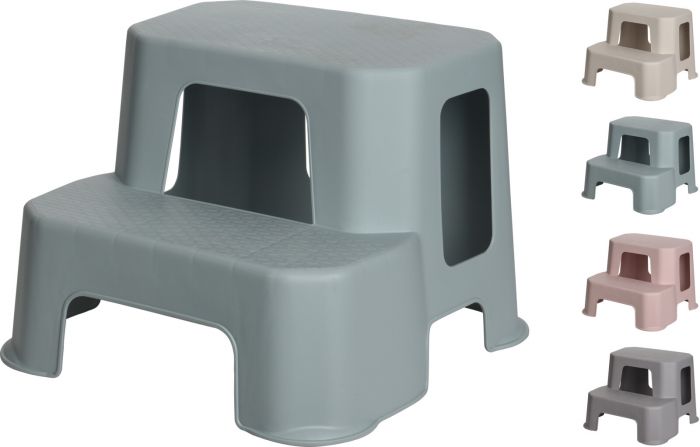 Step Stool 2 Steps 35X34X29Cm Assorted Colors Homeplace