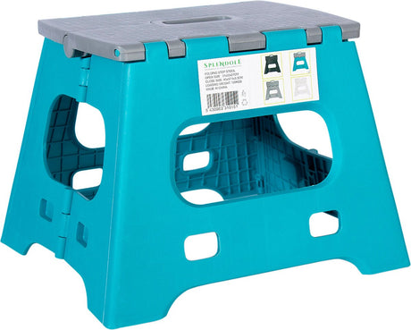 Splendole Keukentrap Opstapkruk 27 cm – Opklapbaar Mint Blauw