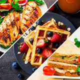 MEDION MD 19788 3-in-1 Sandwich Maker – Waffle, Panini & Grill Plates