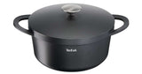 Tefal Trattoria handled casserole round black 28 cm