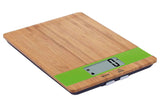 Electronic Kitchen Scales Bamboo-Green 23 X 17 X 2.2Cm