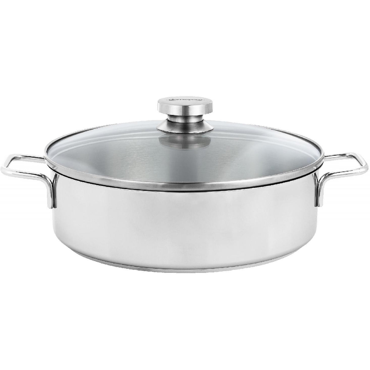 Demeyere Apollo basse casserole avec couvercle en verre 24 cm