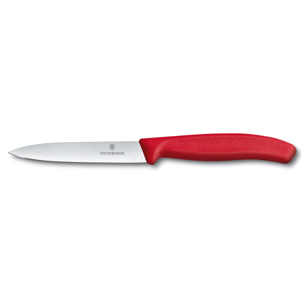 Victorinox Gemüsemesser in frischen Farben - Schweizer klassisches Gemüsemesser - Rot - Klinge 10 cm