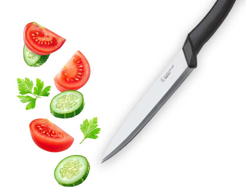 Inoxbomie Casa Kitchen Knife avec une lame en acier inoxydable de 16 cm