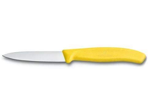 Victorinox Schälmesser in frischen Farben - Schweizer klassisches Schälmesser - Gelb - Klinge 8 cm