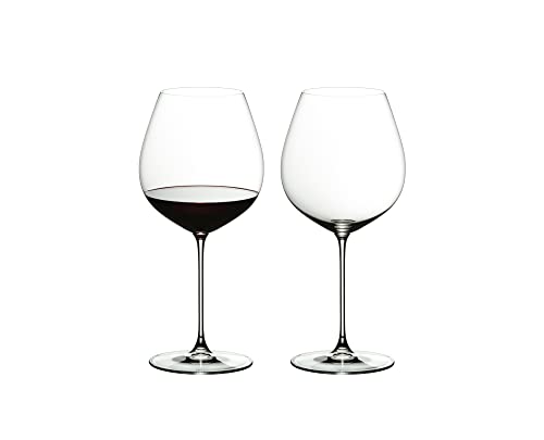 Riedel Crystal Glass Veritas Pinot Noir Verres à vin, 2 comptes (paquet de 1), clair