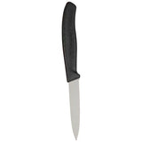 Victorinox Praktisches Schälmesser mit Wellenschliff – Schwarz – Klinge 8 cm