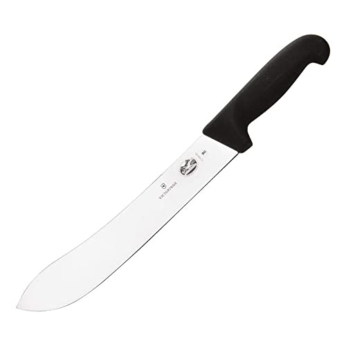 Victorinox fibrox pro cimeter un couteau de steak bullnose préféré de boucher - Black - lame 25 cm