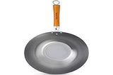 Ken Hom Klassischer Wok aus Karbonstahl mit Holzgriff, 32 cm