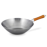 Ken Hom Klassischer Wok aus Karbonstahl mit Holzgriff, 32 cm