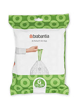 Brabantia Perfectfit Zakken, Code G, 23-30 Liter, 40 Zakjes Per Dispenserverpakking, - Wit