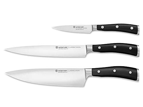 Wusthof Classic Ikon Black Knife set - 9601-0