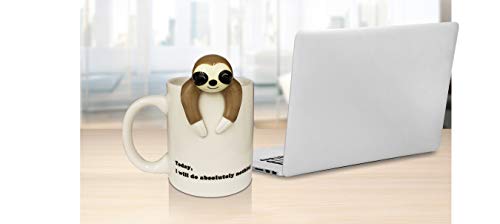 Decodyne Sloth Lazy Funny Coffee Mug, Funny Gifts For Women And Men 350 Ml