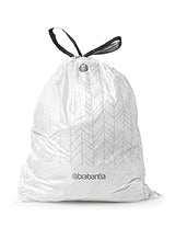 Brabantia Perfectfit Bags, Code M, 60 Litre, Dispenser Pack, 40 Bags - White