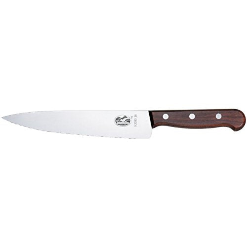 Victorinox koksmes 25 cm lemmetlengte palissander handvat bruin