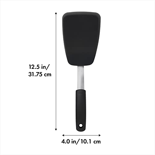 Oxo bonne poignée grande silicone flexible Turner noir