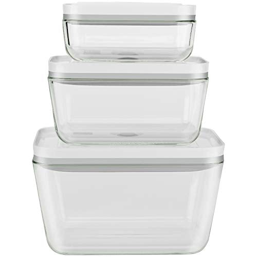 ZWILLING Fresh &amp; Save Bewaardozen, Glas3-teiliges Set