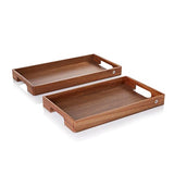 Ad Hoc Acacia and Walnut Wooden Serving Tray 31x60x5cm