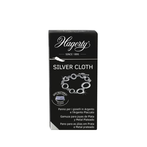 Hagerty Silver Cloth, Impregnated fabric to clean and maintain silver and silver-plated jewelry 30x36cm