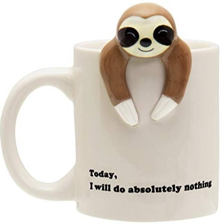 Decodyne Sloth Lazy Funny Coffee Mug, Funny Gifts For Women And Men 350 Ml