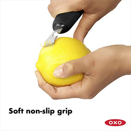 OXO Good Grips Citrus Zester with Channel Knife Black