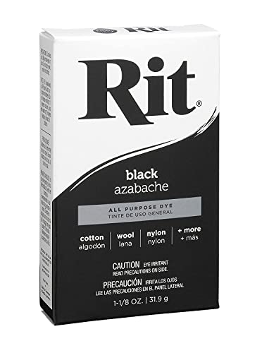 Rit Tint en poederkleurstof zwart 1-1/8 Oz. 31,9 Gr.