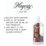 Hagerty Wood Floor Care, Cleaning Product For Wooden Floors 1L